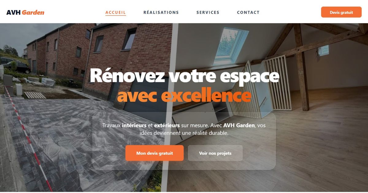 Apercu du projet AVH Garden